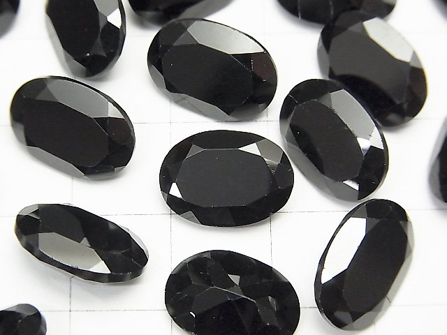 【動画】宝石質ブラックスピネルAAA ルース オーバルファセットカット14×10mm 1粒 サムネイル2