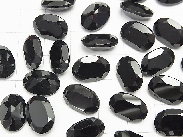 【動画】宝石質ブラックスピネルAAA ルース オーバルファセットカット14×10mm 1粒 サムネイル3