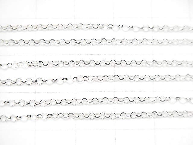 Silver925 ロロチェーン 2.0mm 純銀仕上げ 10センチ サムネイル3