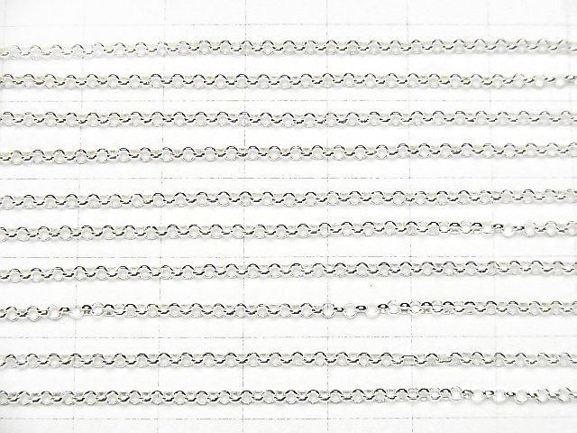 Silver925 ロロチェーン 2.0mm 純銀仕上げ 10センチ サムネイル4