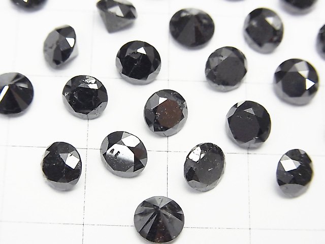 ブラックダイヤモンド長さ約38cm大きさ約1.8-3.5mm重さ約21.68ct