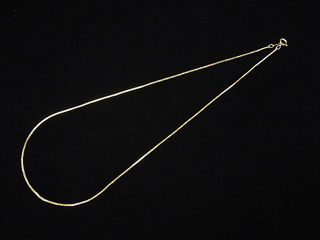 14KGF ボックスチェーン 0.8mm 【40cm】【45cm】【50cm】 ネックレス 1